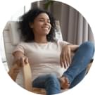 Calmness and an uplifted mood.